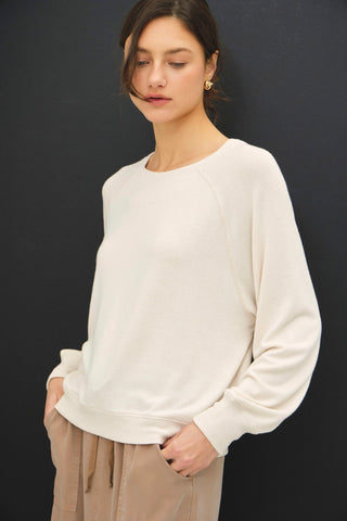 Raglan Sleeve Top Oatmeal