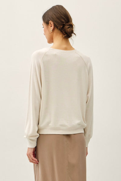 Raglan Sleeve Top Oatmeal