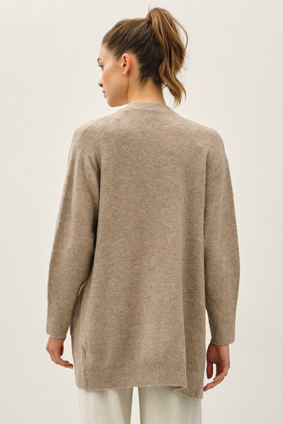 Open Cardigan Mocha