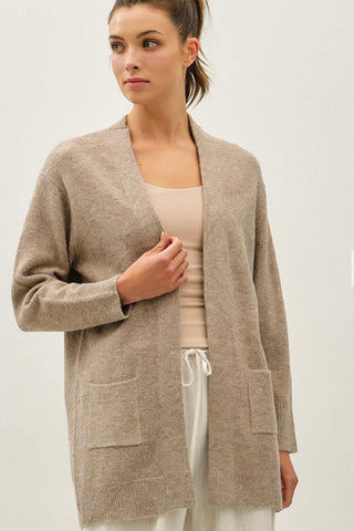 Open Cardigan Mocha