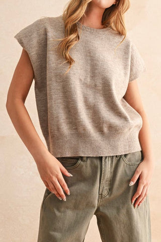 Loose Fit Sweater Tan
