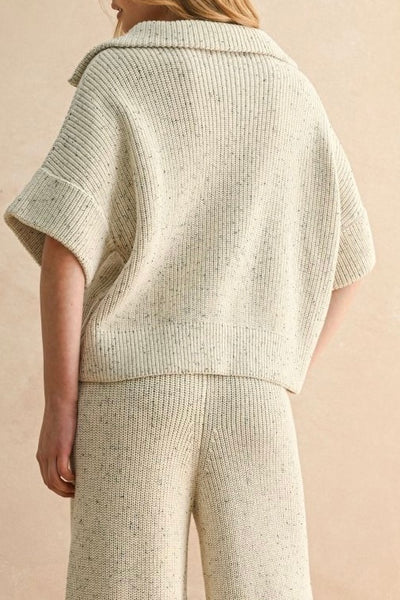 S/S Half Zip Sweater