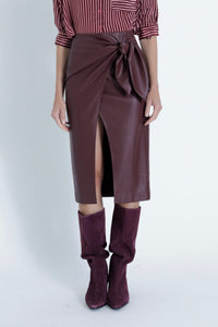 SYBILL Vegan Leather Skirt