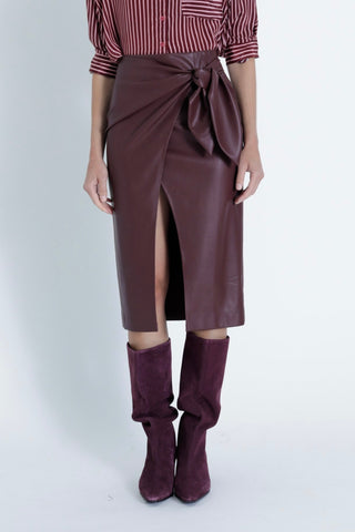 SYBILL Vegan Leather Skirt