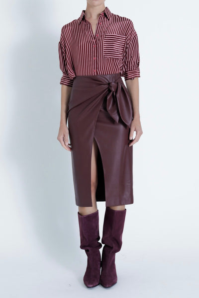 SYBILL Vegan Leather Skirt