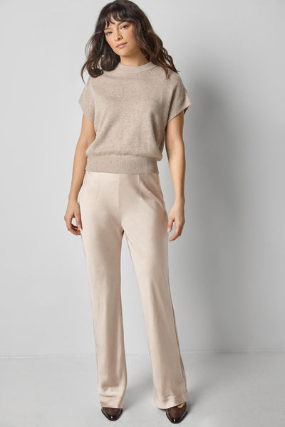 Satin Clean Front Pant
