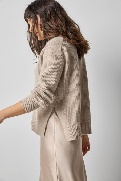Relaxed Side Vent Cardigan