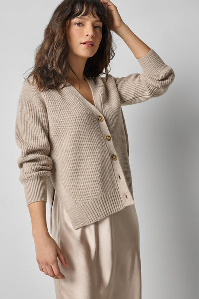 Relaxed Side Vent Cardigan
