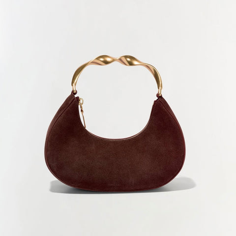 NIXI Suede Twist Handle Bag