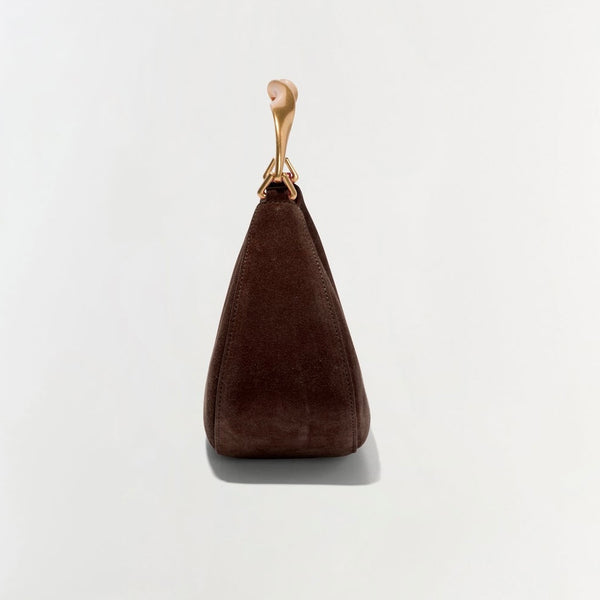 NIXI Suede Twist Handle Bag