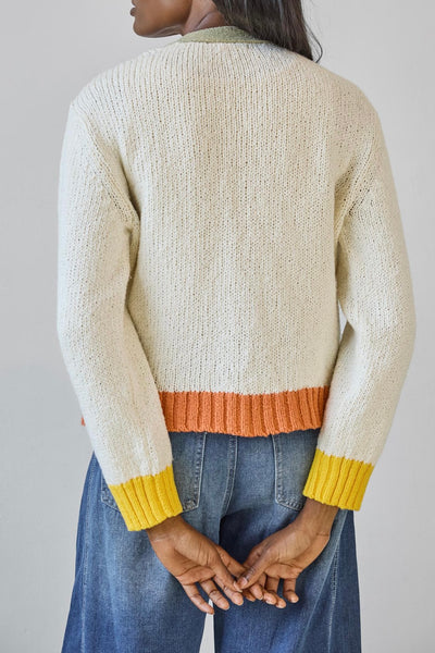 Contrast Trim Cardigan