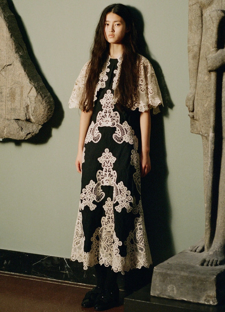MEDINA Lace Midi Dress