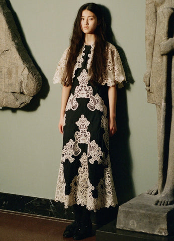 MEDINA Lace Midi Dress