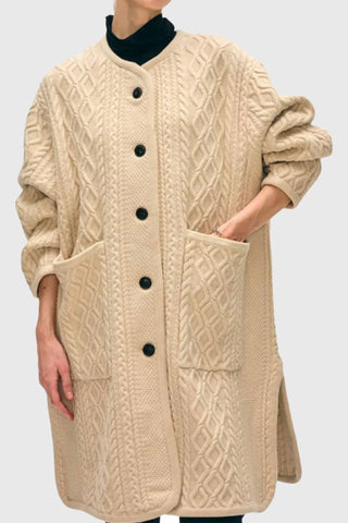 Merino Luxe Cable Coat