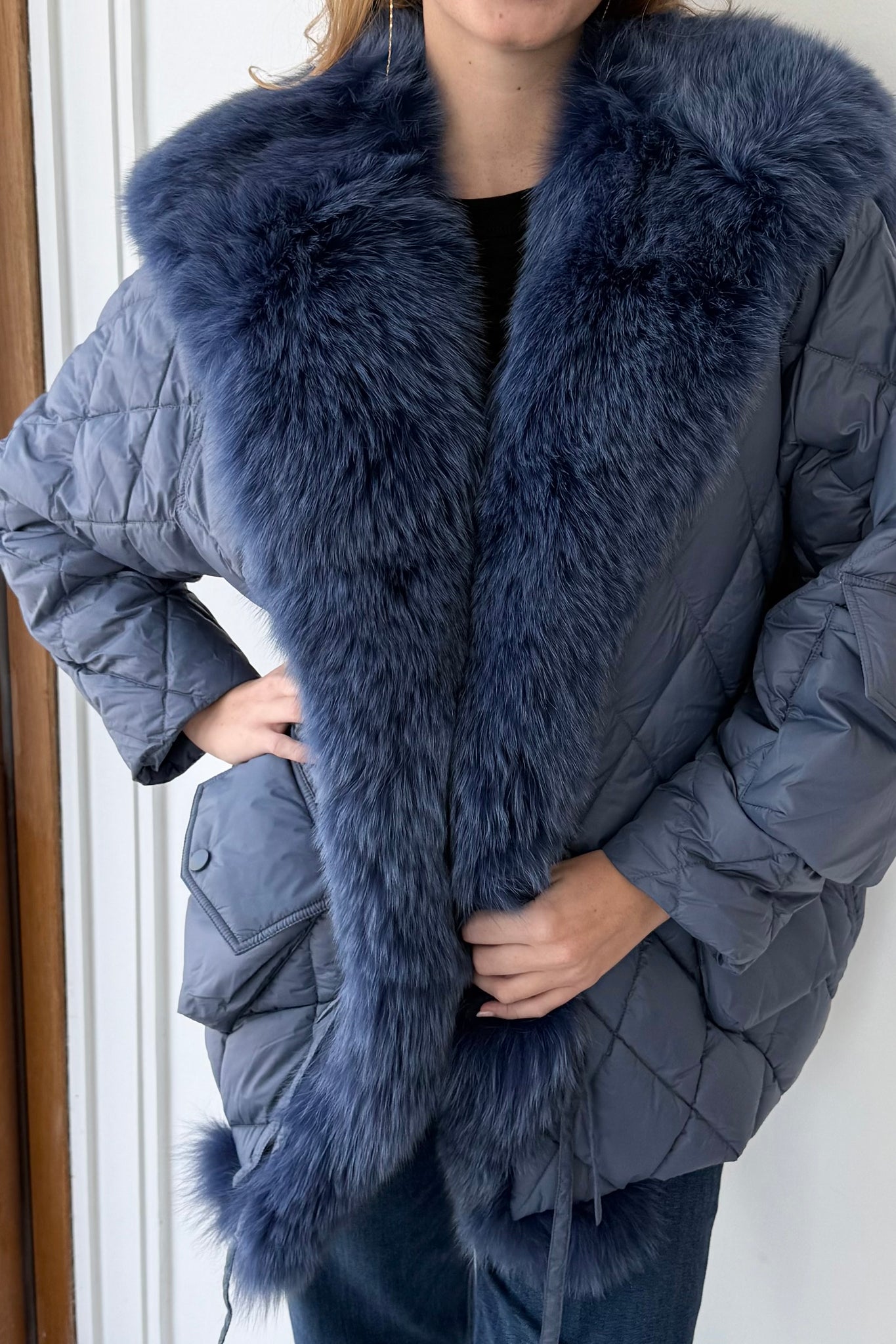 Tick Tock Jacket W/Fur (Marine)