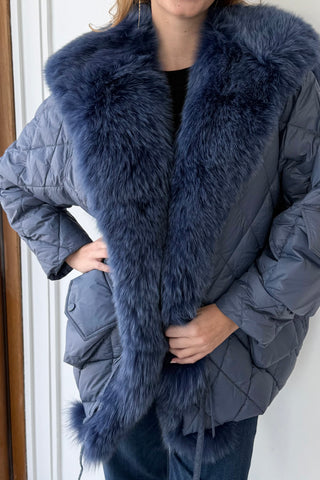 Tick Tock Jacket W/Fur (Marine)