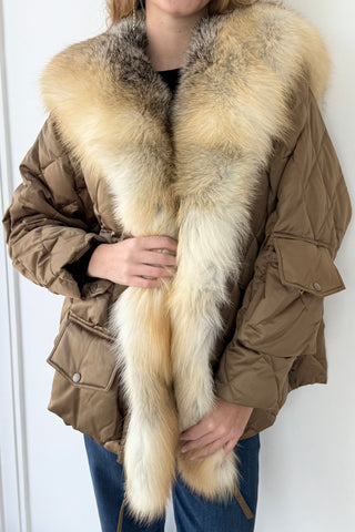 Tick Tock Jacket W/Fur (Bronze)