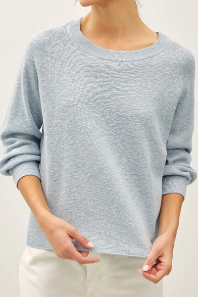 Raglan Sleeve Knit Sweater (Seafoam)