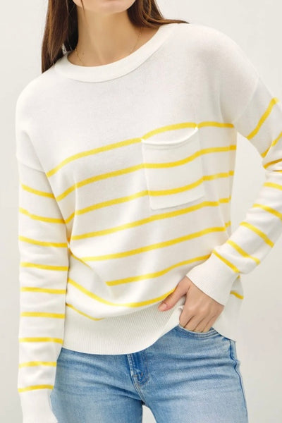 Lightweight Striped Sweater (Yellow)