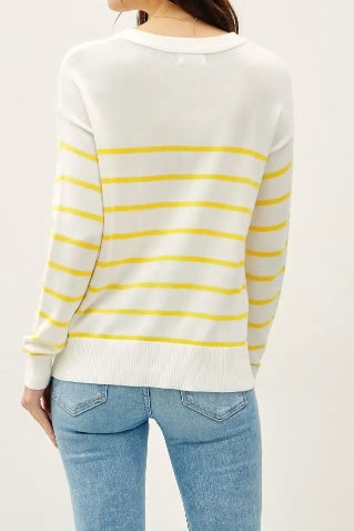Lightweight Striped Sweater (Yellow)