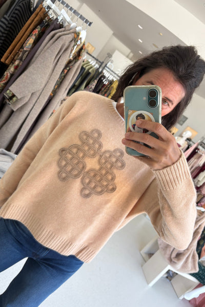 AMELIE SYMBOL Sweater Latte
