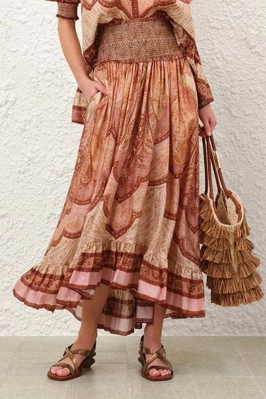 Wanderlust Frill Maxi Skirt