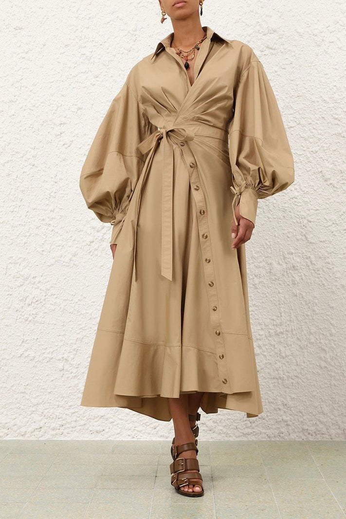 Rebellion Poplin Midi Dress