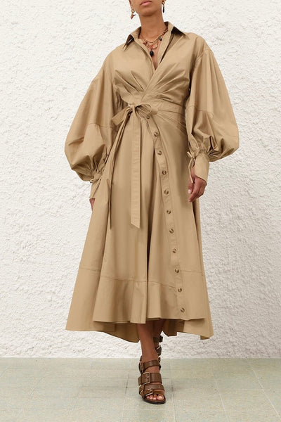 Rebellion Poplin Midi Dress