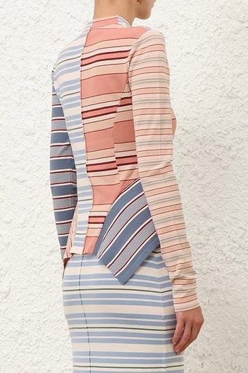 Rebellion Spliced Stripe Top