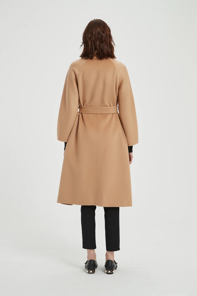 Classic Wrap Coat (Camel)