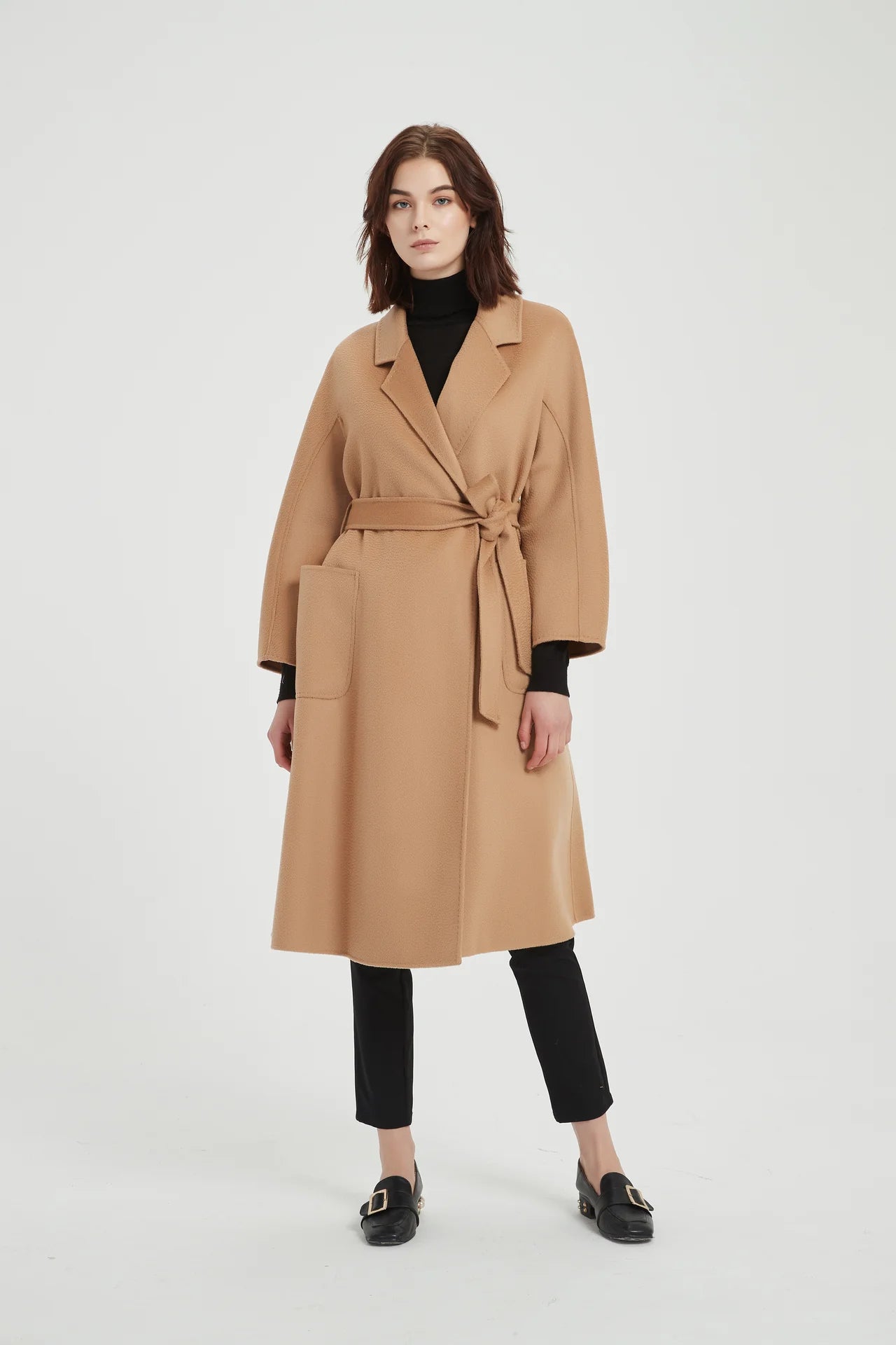 Classic Wrap Coat (Camel)