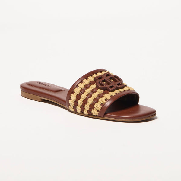 DELPHI Rope Woven Flat Sandal