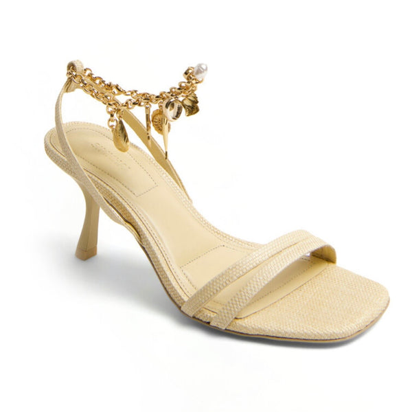 CASPIAN Raffia Strappy Heel