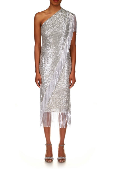 Sequin Fringe Cocktail Dress