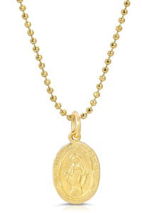 Mini Mary Charm Necklace