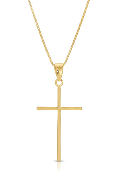 VIGIL CROSS NECKLACE - GOLD